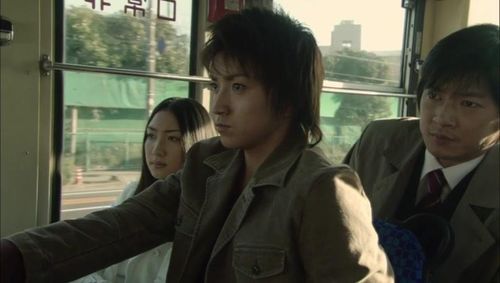 Tatsuya Fujiwara, Shigeki Hosokawa, and Yû Kashii in Death Note (2006)