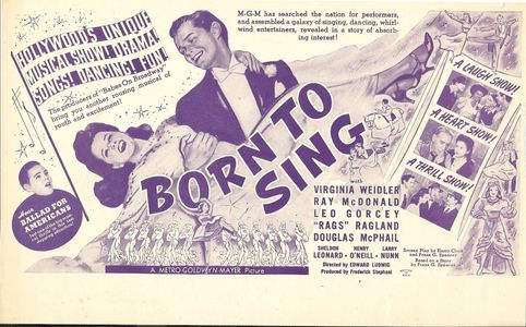 Leo Gorcey, Sheldon Leonard, Ray McDonald, Larry Nunn, Henry O'Neill, Rags Ragland, and Virginia Weidler in Born to Sing