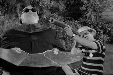 Jackie Coogan and John Astin in The Addams Family (1964)