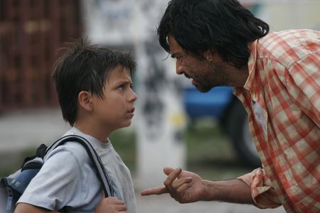 Eugenio Derbez and Adrian Alonso in Under the Same Moon (2007)