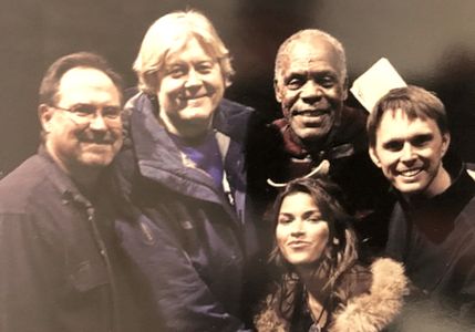 Steven A. Lee, McKay Daines, Danny Glover, Sofia Pernas and Ryan Little on the set of Age of the Dragons