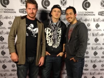 James Thomas, Canyon Prince, and Stephen Snavely at New Filmmakers LA