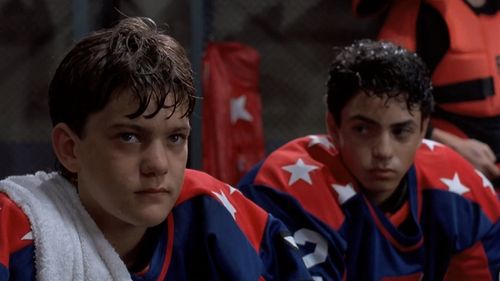Joshua Jackson and Mike Vitar in D2: The Mighty Ducks (1994)