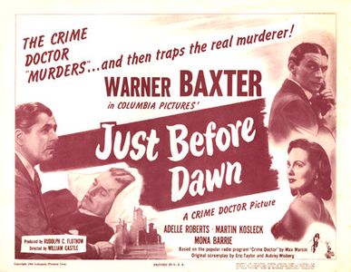 Warner Baxter, Martin Kosleck, George Meeker, and Adele Roberts in Just Before Dawn (1946)