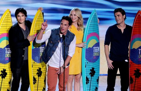 Ian Somerhalder, Paul Wesley, Michael Trevino, and Candice King at an event for Teen Choice Awards 2012 (2012)