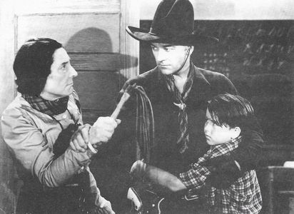 William Boyd, Emily Fitzroy, and Dickie Jones in The Frontiersmen (1938)