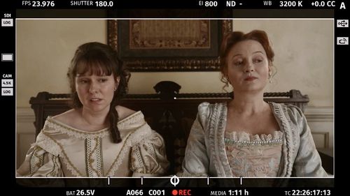 as Victoria Archer with Claudia O'Doherty as Mary Bonnet in Our Flag Means Death