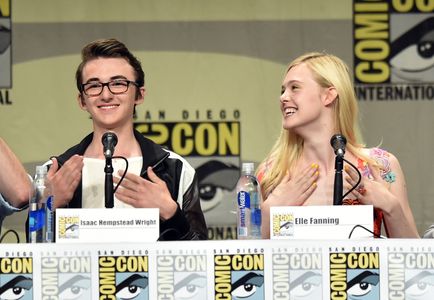 Elle Fanning and Isaac Hempstead Wright at an event for The Boxtrolls (2014)