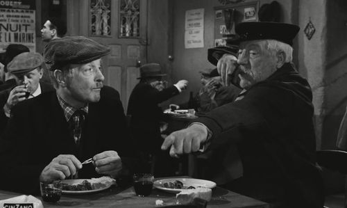 Pierre Fresnay and Jean Gabin in The Old Guard (1960)