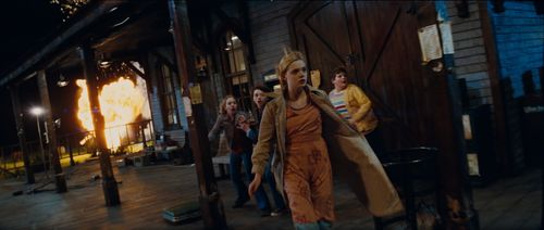 Elle Fanning, Joel Courtney, Ryan Lee, and Riley Griffiths in Super 8 (2011)
