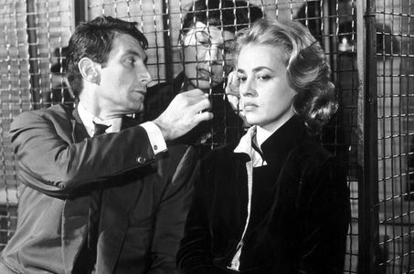 Félix Marten and Jeanne Moreau in Elevator to the Gallows (1958)