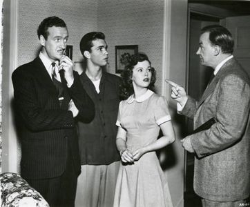 David Niven, Shirley Temple, Darryl Hickman, and Tom Tully in A Kiss for Corliss (1949)