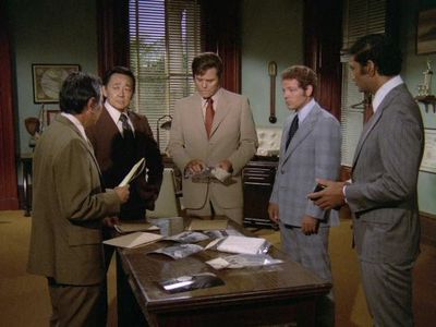 Harry Endo, Kam Fong, Al Harrington, Jack Lord, and James MacArthur in Hawaii Five-O (1968)