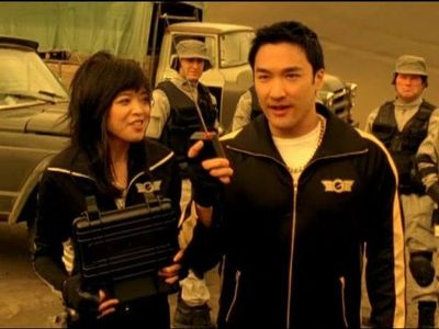 Li Ming Hu and Mike Ginn in Power Rangers R.P.M. (2009)
