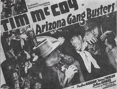 Tim McCoy, Arno Frey, Lou Fulton, Carl Mathews, and Julian Rivero in Arizona Gang Busters (1940)