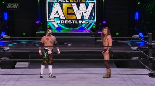 Jack Perry and Fenix in All Elite Wrestling: Revolution (2021)