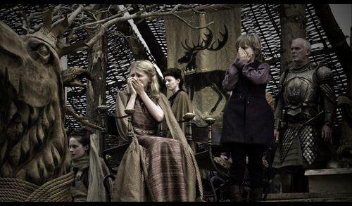 Ian McElhinney, Aimee Richardson, and Callum Wharry in Game of Thrones (2011)