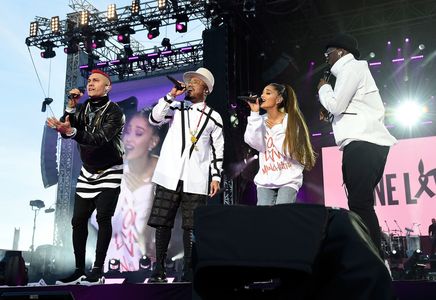 The Black Eyed Peas, Taboo, Apl.de.Ap, Will.i.am, and Ariana Grande at an event for One Love Manchester (2017)