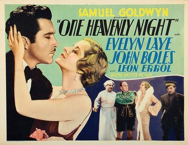 Vince Barnett, George Bickel, John Boles, Leon Errol, Evelyn Laye, and Lilyan Tashman in One Heavenly Night (1930)