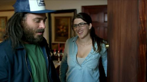 Tara Summers and Phil Burgers in The Characters (2016)