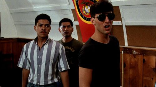 Ramón Franco, Mike Gomez, and Vincent Irizarry in Heartbreak Ridge (1986)