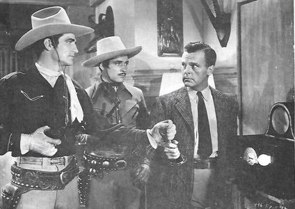 Sammy Baugh, Neil Hamilton, and Duncan Renaldo in King of the Texas Rangers (1941)