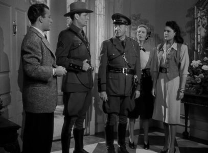Binnie Barnes, Lynn Baggett, William Hall, Donald MacBride, and John Shelton in The Time of Their Lives (1946)