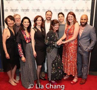 Jeanne Sakata at Opening Night of Vineyard Theatre's Off-Broadway premiere of DO YOU FEEL ANGER? - April 2, 2019. L to R