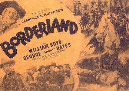 Morris Ankrum, William Boyd, Al Bridge, George Chesebro, and George 'Gabby' Hayes in Borderland (1937)