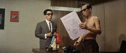 Kenzô Tabu and Kôji Uno in Invasion of Astro-Monster (1965)