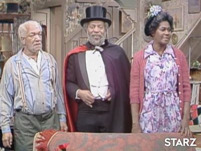 Redd Foxx, Whitman Mayo, and LaWanda Page in Sanford and Son (1972)
