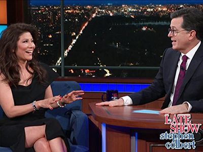 Julie Chen Moonves and Stephen Colbert in The Late Show with Stephen Colbert (2015)