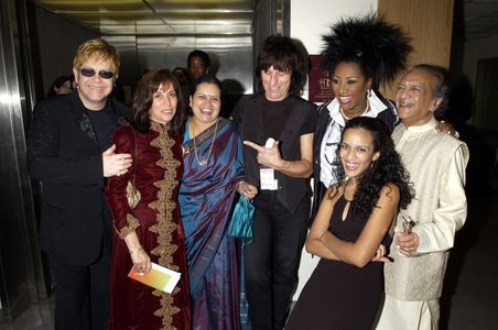 Elton John, Jeff Beck, Patti LaBelle, Anoushka Shankar, Ravi Shankar, and Olivia Harrison