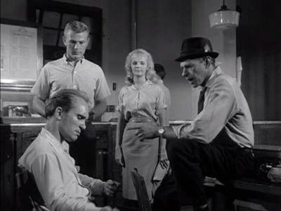 Robert Duvall, Mike Kellin, Diana Millay, and Martin Milner in Route 66 (1960)