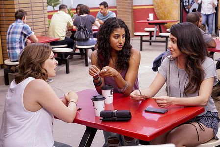 Rachel Bloom, Gabrielle Ruiz, and Vella Lovell in Crazy Ex-Girlfriend (2015)