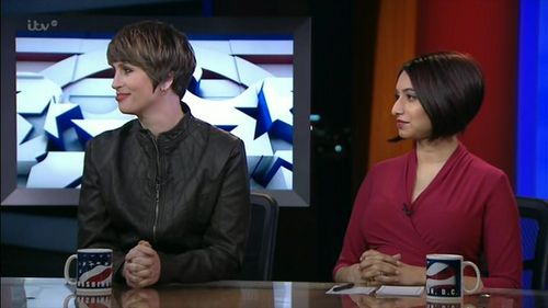 Liz Mair and Nayyera Haq in Trump vs Clinton: The Result - ITV News Special (2016)