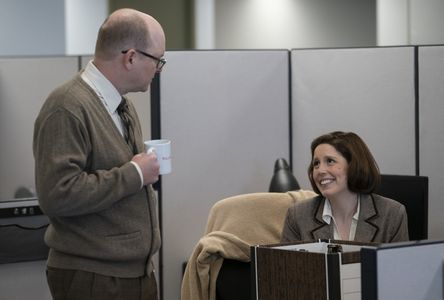 Mark Proksch and Vanessa Bayer in What We Do in the Shadows (2019)