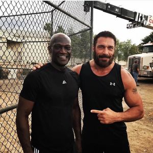Working with the amazing, Peter Mensah on set of Midnight Texas 2016.