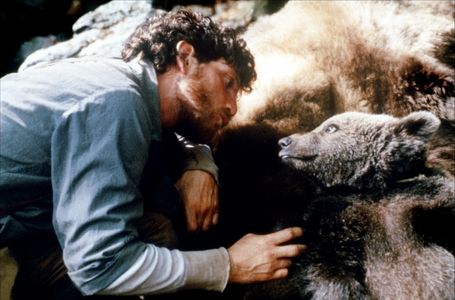 Doug Seus and Youk the Bear in The Bear (1988)
