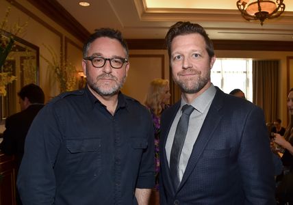 David Leitch and Colin Trevorrow at an event for The Book of Henry (2017)