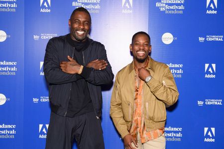 Idris Elba and Aml Ameen at an event for Yardie (2018)