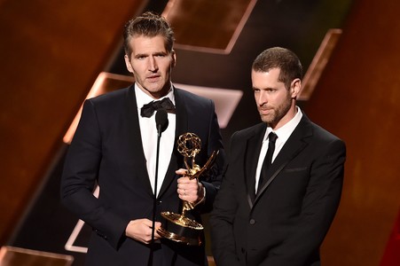 David Benioff and D.B. Weiss at an event for The 67th Primetime Emmy Awards (2015)