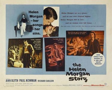 Paul Newman, Ann Blyth, and Cecil Elliott in The Helen Morgan Story (1957)