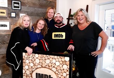 Cathy Moriarty, Kevin Smith, Bridget Everett, Geremy Jasper, and Danielle Macdonald at an event for Patti Cake$ (2017)
