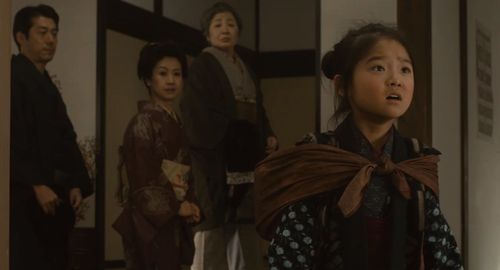 Pinko Izumi, Ryôsuke Nogi, Ayako Kobayashi, and Kokone Hamada in Oshin (2013)
