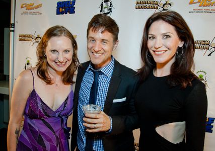 Sharon Gardner with director and playwright Holly Derr and actor and filmmaker Yuri Lowenthal.