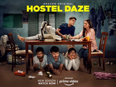 Shubham Gaur, Ahsaas Channa, Adarsh Gourav, Nikhil Vijay, and Luv Vispute in Hostel Daze (2019)