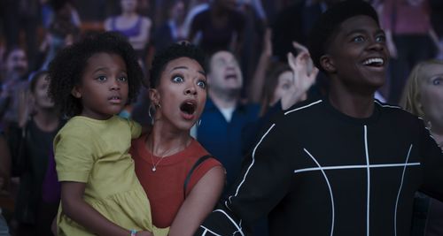 Harper Leigh Alexander, Sonequa Martin-Green, and Ceyair J Wright in Space Jam: A New Legacy (2021)