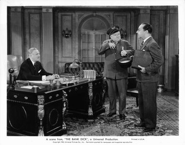 W.C. Fields, Franklin Pangborn, and Pierre Watkin in The Bank Dick (1940)