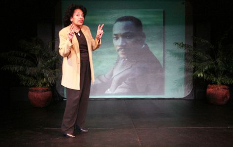 Tina Andrews plays Coretta Scott King in her One-Woman show 